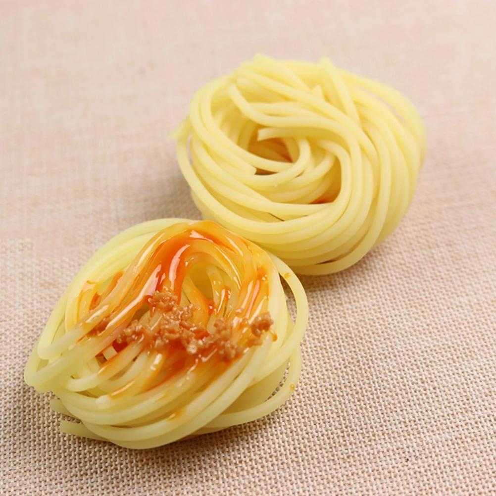 

1Pc Artificial Spaghetti Model Realistic Food Prop Educational Toy Kitchen Decor Supermarket Display