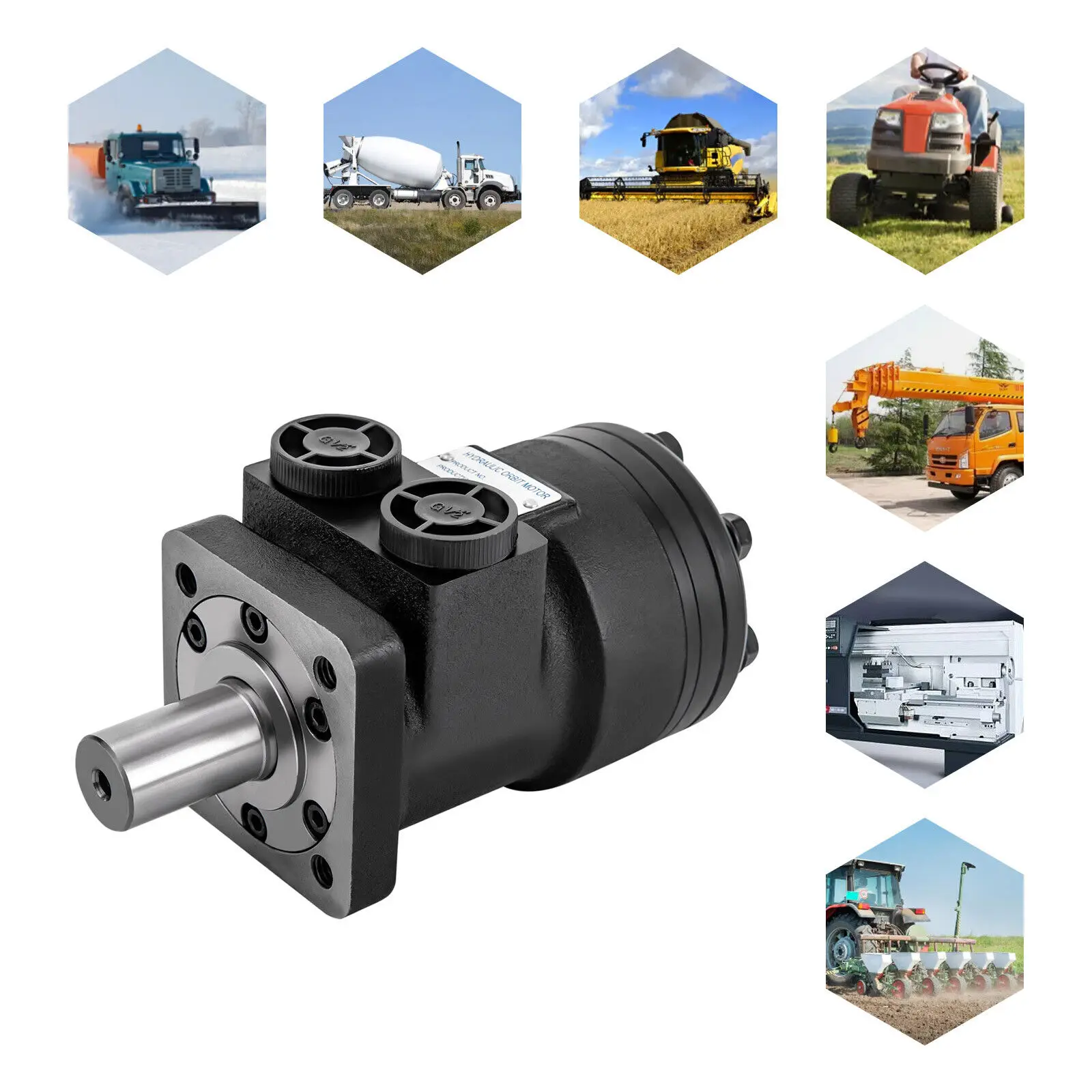 Гидравлический двигатель 1⁄2 NPTF, смещение 50 мл/R для Char-Lynn 101-1001-009/Eaton 101-1001