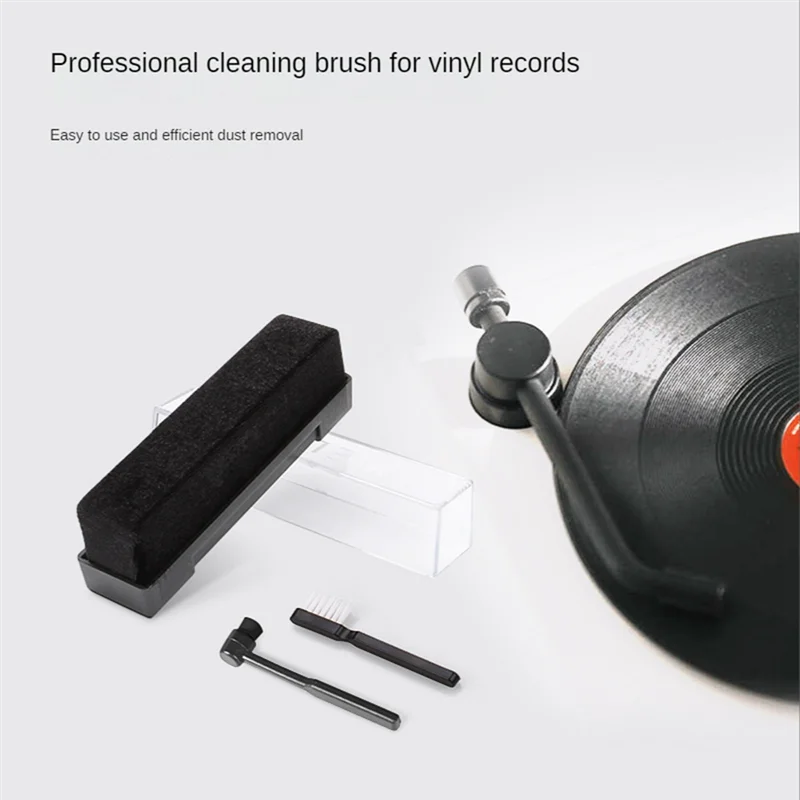 Daily 2Piece Cleaning Brush Dust-Remover Dust-Remover-Brush Turntables Cleaning Kit For Vinyl Record Player