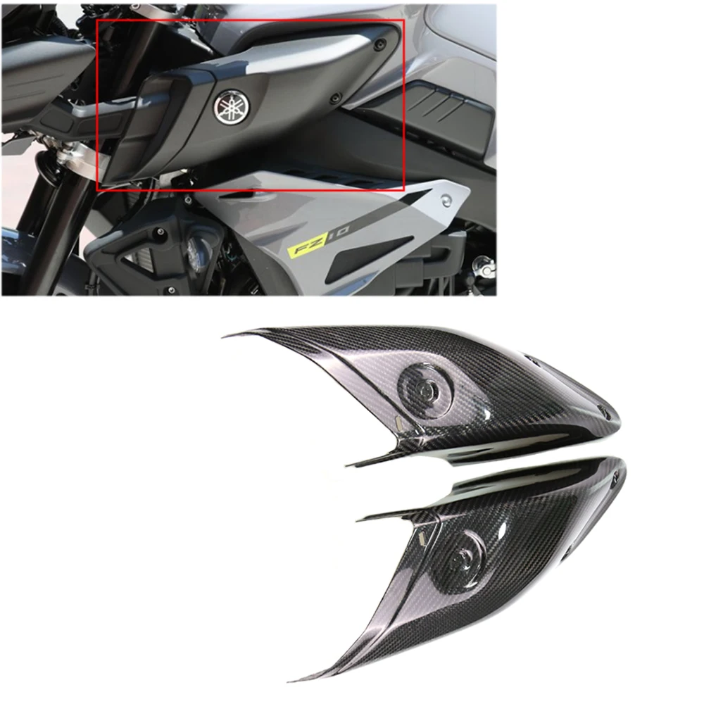 

For Yamaha MT 10 MT10 2016-2018 Motorcycle Modified Carbon Fiber Tank Side Intake Panel Front Side Panel Shell