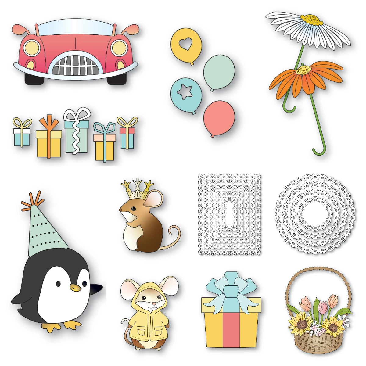 

New Arrival Festive Balloons Metal Cutting Dies Cut Die Mold Craft Decoration Embossing Template DIY Handmade Knife