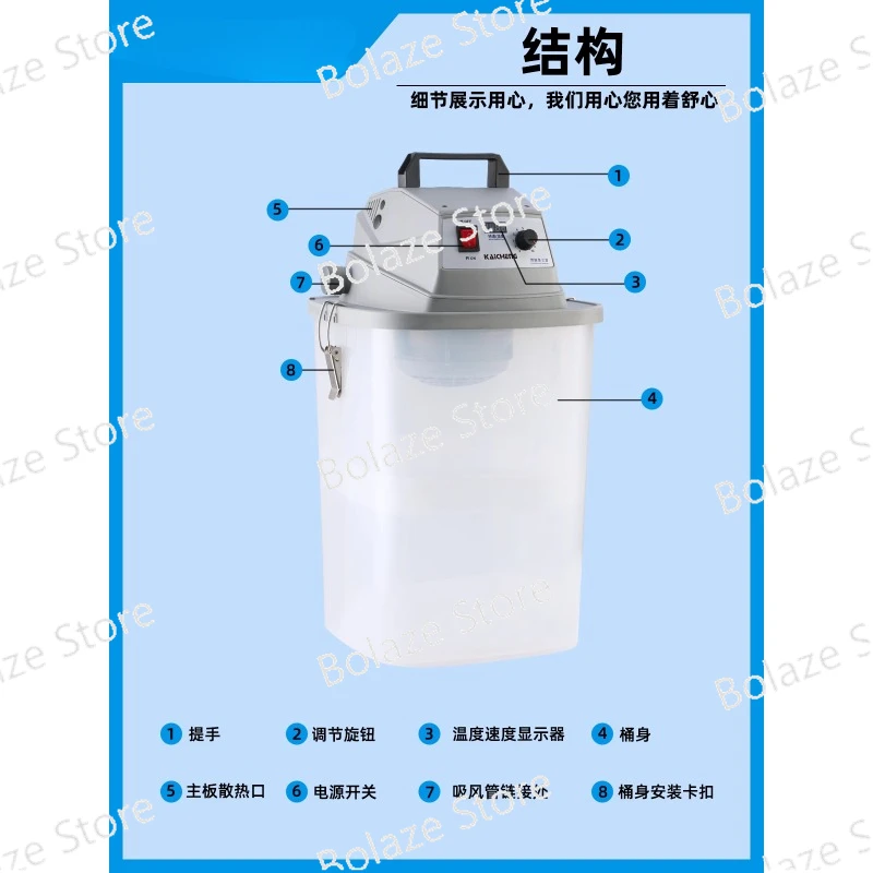 Intelligent Electric Brushless Suction Bucket, Four-needle, six-wire Cutting Bag with Knife, synchronous Car Seam, 370W, 220V