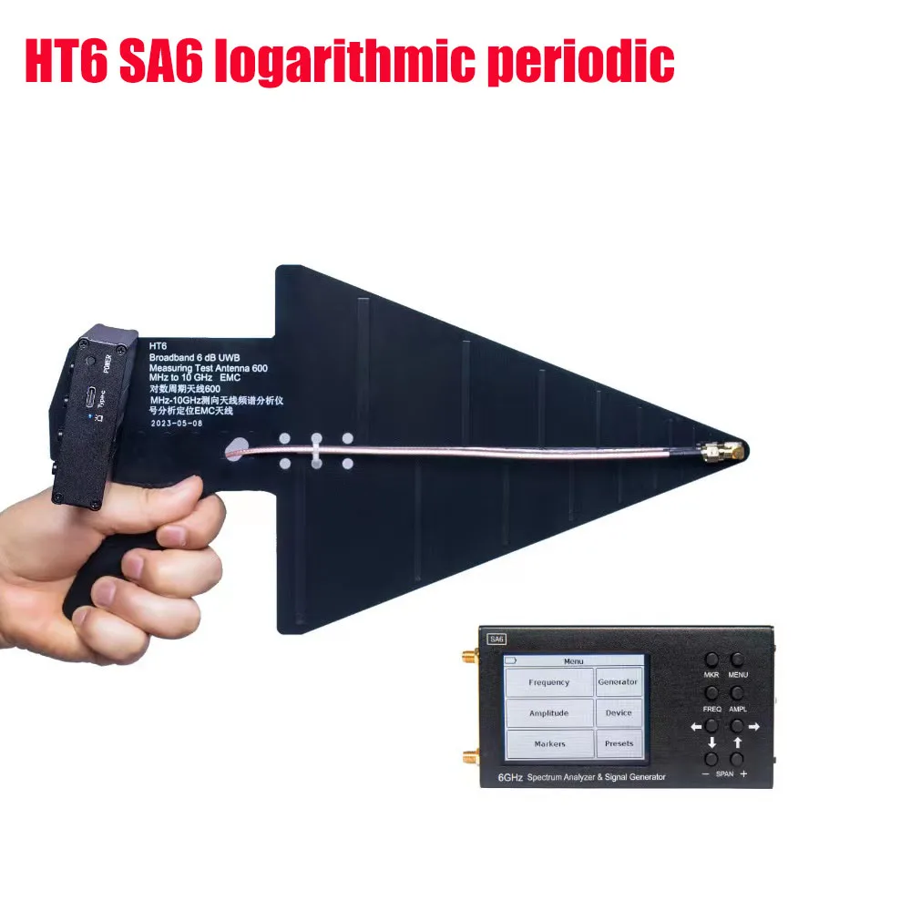 SA6  Portable Spectrum Analyzer Network +HT6 SA6 logarithmic periodic Signal Nanovna F v2 Generator Wi-Fi 2g 4G LTE CDMA GSM