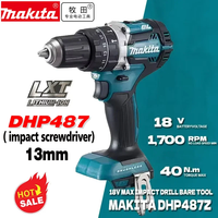 Makita DDF487 18V Cordless Brushless Electric Drill Driver Compact High Torque LXT Electric Variable Speed Brushless Motor Tool