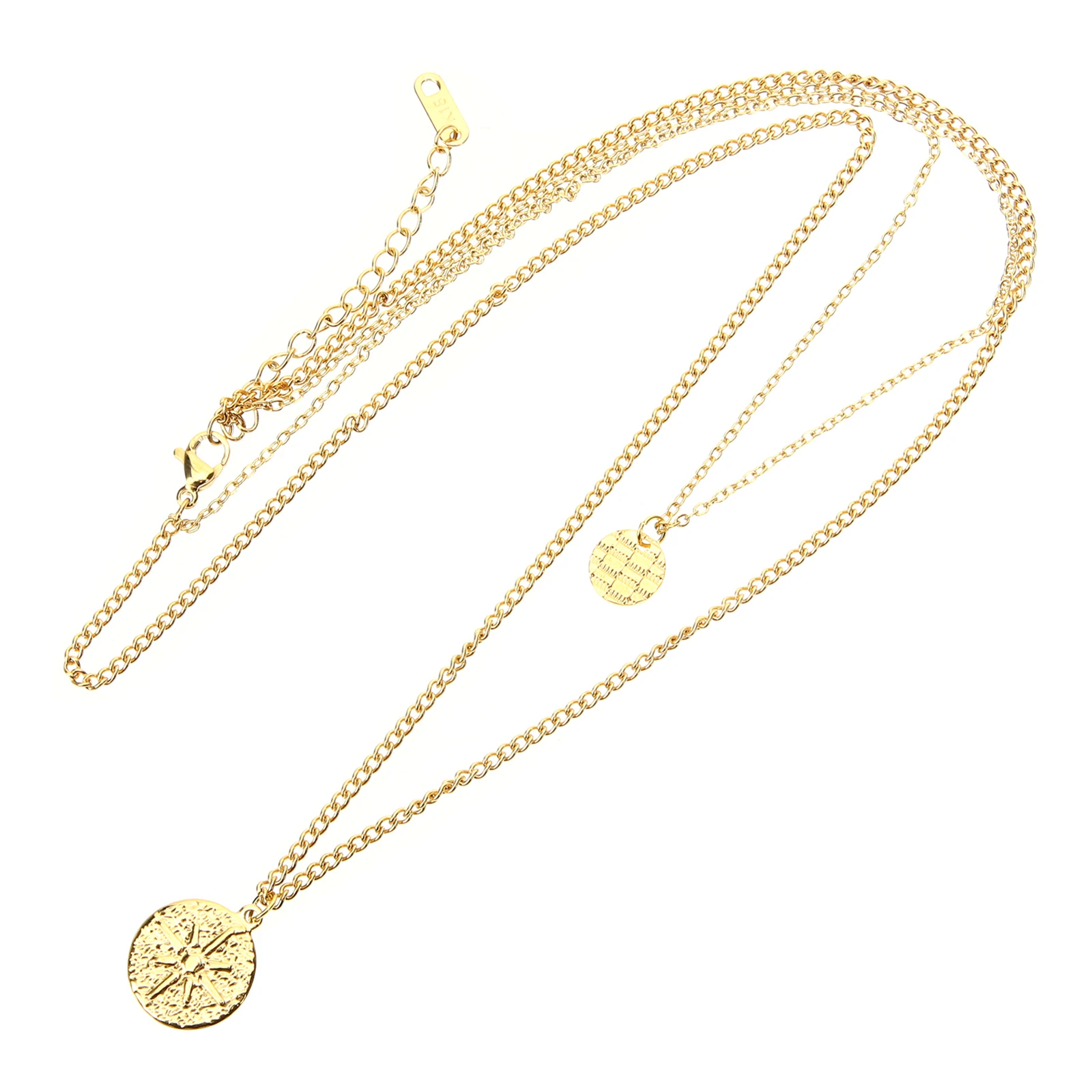 

Stylish Layered Necklace Double Chain Clavicle Pendant Jewelry For Women Lightweight Skin-Friendly Daily Wedding Party Gift