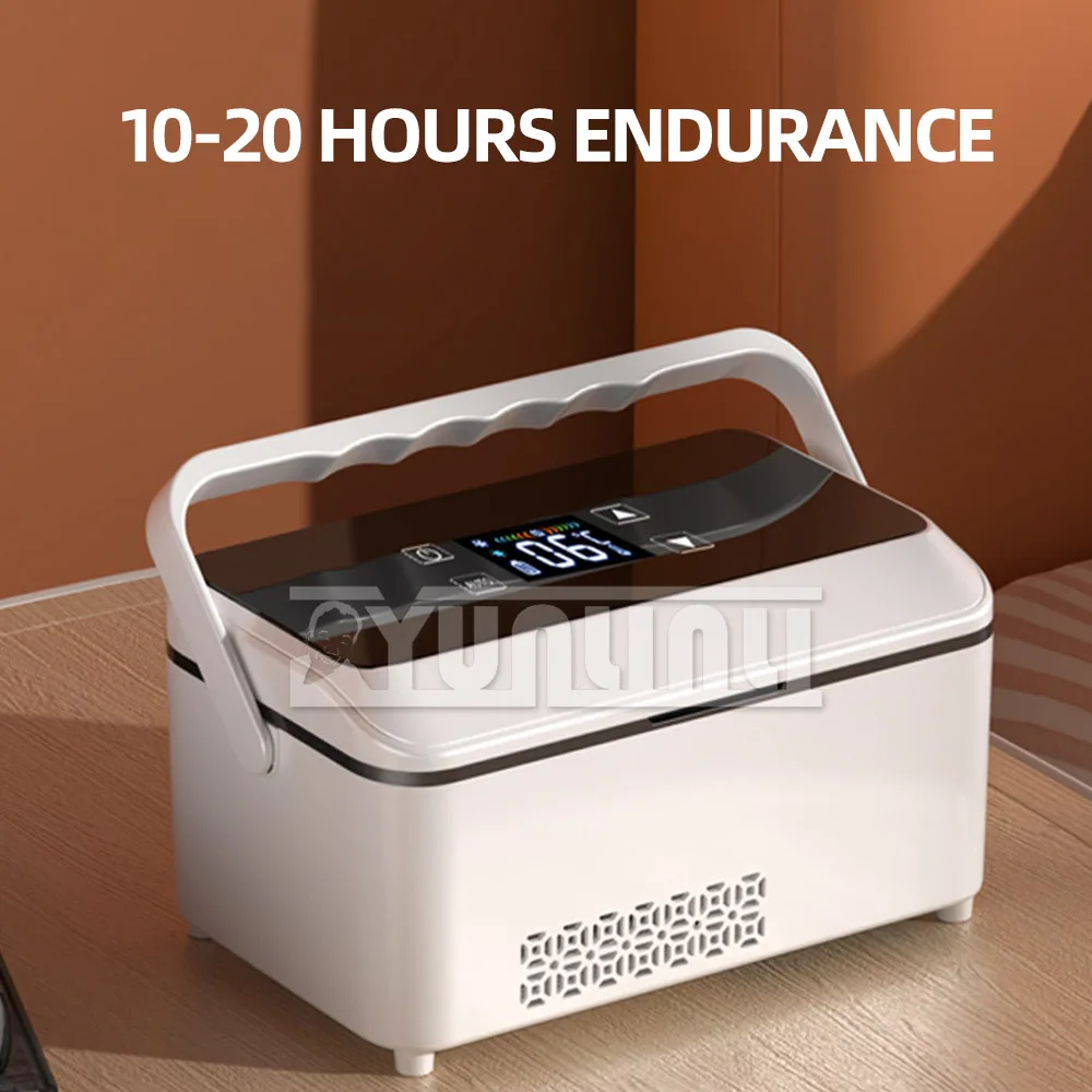 Kotak pendingin kulkas Mini portabel Insulin pengisian suhu konstan pintar