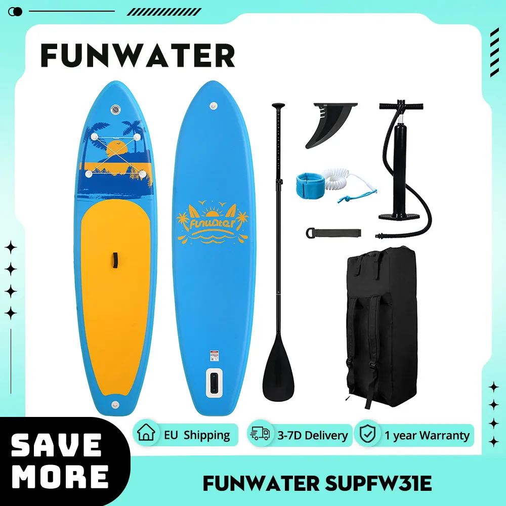 Fun water supfw31e Stand Up Paddle Board 335*84*15cm 165kg Kapazität 12-15 psi Druck PVC Eva rutsch