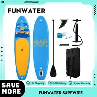FunWater SUPFW31E Stand Up Paddle Board 335*84*15cm 165kg Capacity 12-15 PSI Pressure High-density PVC EVA Non-slip Air Valve