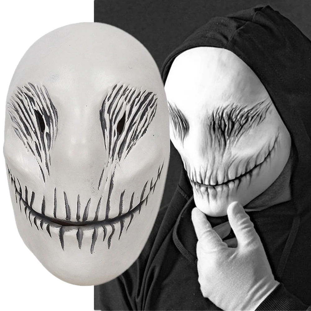 

Anime Ghost Specter Masks Cosplay Costume Latex Mask Wig Halloween Masquerade Party Carnival Prop