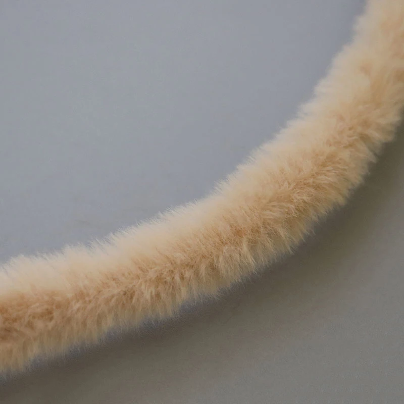 1m 15mm Plush Rabbit Wool Iron Wire Twist Stick Thread Ribbon Bar Strip Stick String DIY Crafts Toys Material Accessories