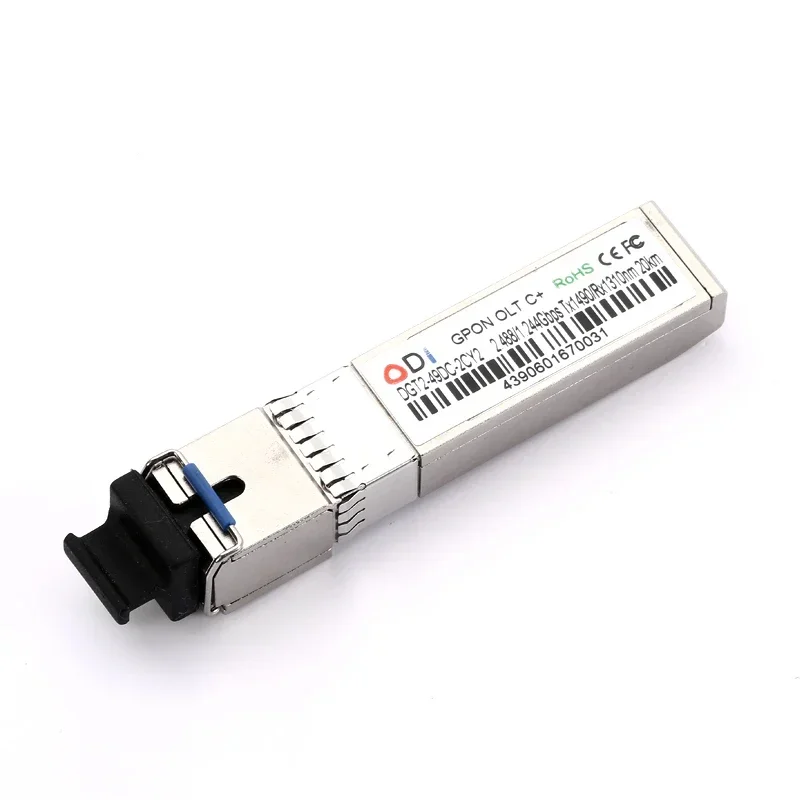 Une paire de déchets GPON OLT C + Optical Tech, 2.5Gbps, 3-7dBm, gpon olt ont sfp, routeur fibre optique, distance 20km, 20km