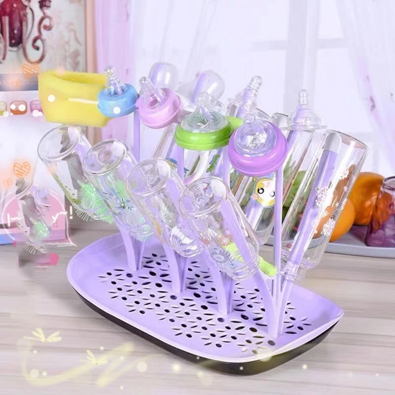 

Baby Bottle Drying Rack Newborn Feeding Bottle Cleaning Dryer Drainer Storage Nipple Shelf Pacifier Milk Feeding Cup Holder