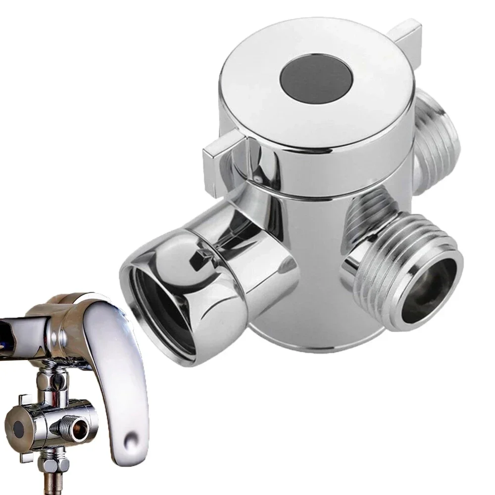 

Shower Arm Mounted Diverter Valve Three Way Connector Toilet Bidet Shower Head Faucet Inlet Pipe Fittings Bathroom Accessories