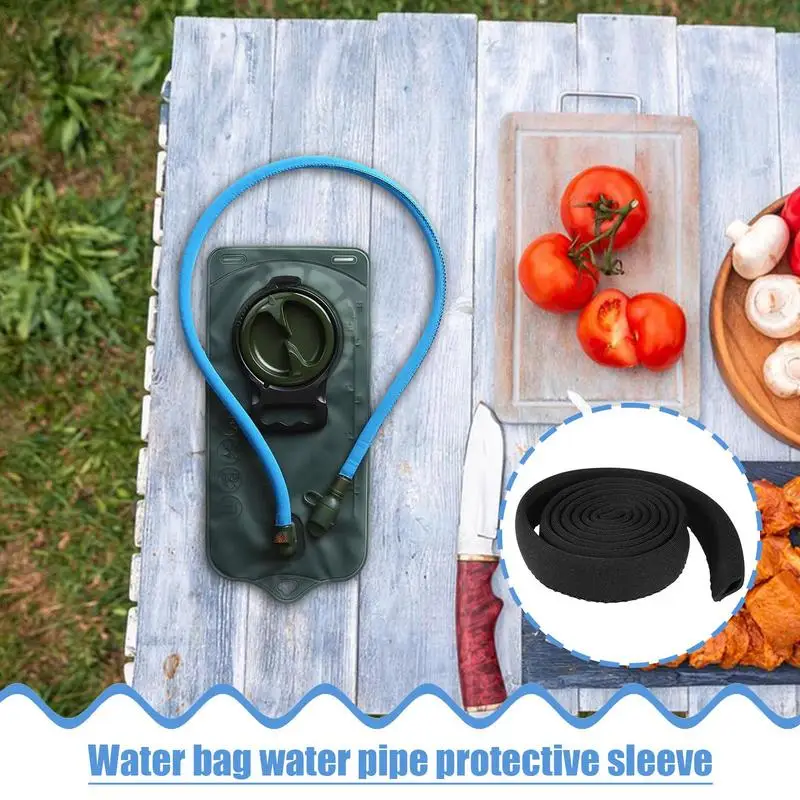 Insulated Water Bladder Tube Cover Rubber Outdoor Hydration Tube Covers 92cm/36in Portable Tube Cover For Outdoor Activities