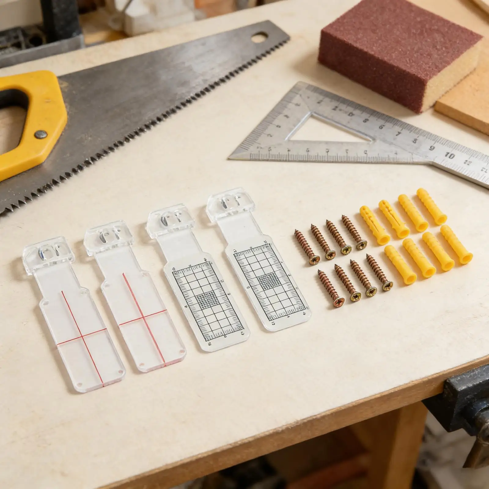 

2-парные комплекты для мониторинга угловых трещин TellTale с акриловыми пластинами, листами трещин и крепежными винтами для отслеживания трещин в стене