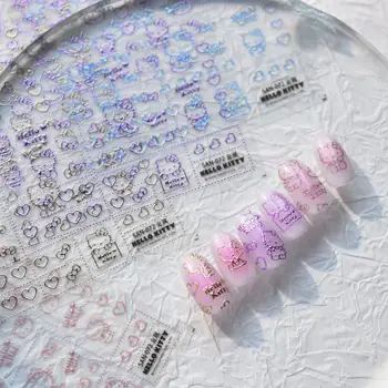 8 最佳銷售 銀色美甲貼紙 - №4