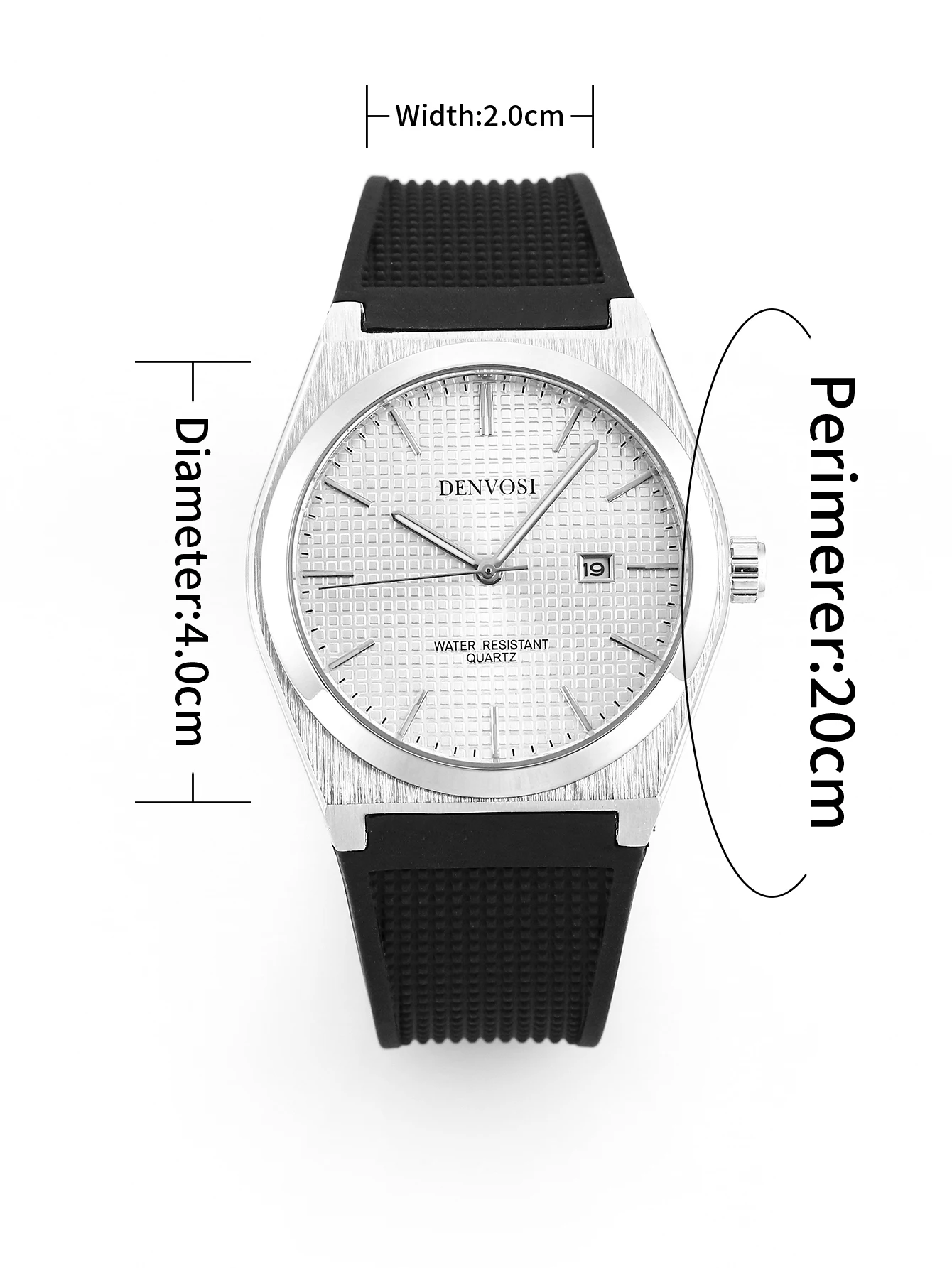 New Fasion casual quartz watch Waterproof Male Clock Luminous Stainless Steel Square Quartz Men Watch