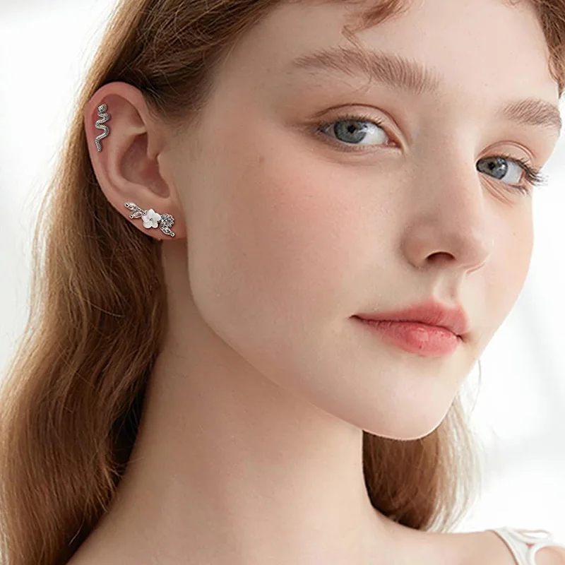 An 8-piece set of Mountaineer stainless steel cartilage stud earrings can perfectly decorate your ears in any combination