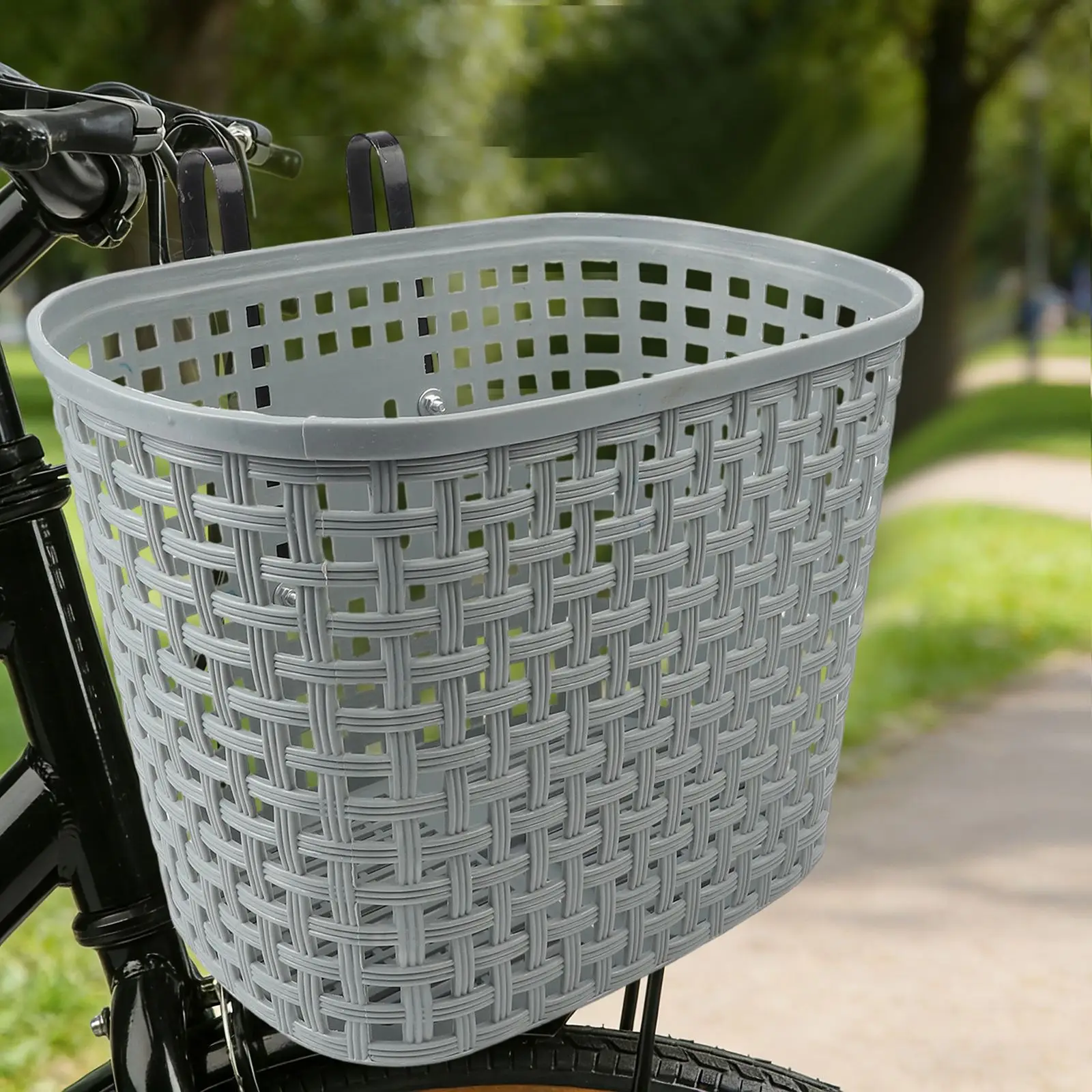 

Handlebar Carrier Front Bicycle Basket Tool-free Installation Hook And Strap Mounting High Load-bearing Capacity