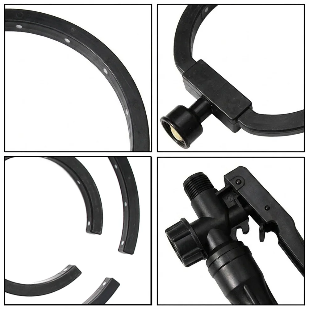 Black Plastic For Mist Nozzle for Outdoor Sprayer Reusable Farm Garden Watering Tool 12cm 20cm Dimensions Single Set