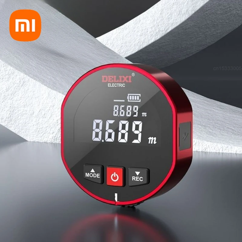 Xiaomi-delixi Rangefinder Fita Métrica Rolamento Ferramenta de Medição Rolo Régua Eletrônica Alta Precisão Pequeno Inteligente Longa Distância