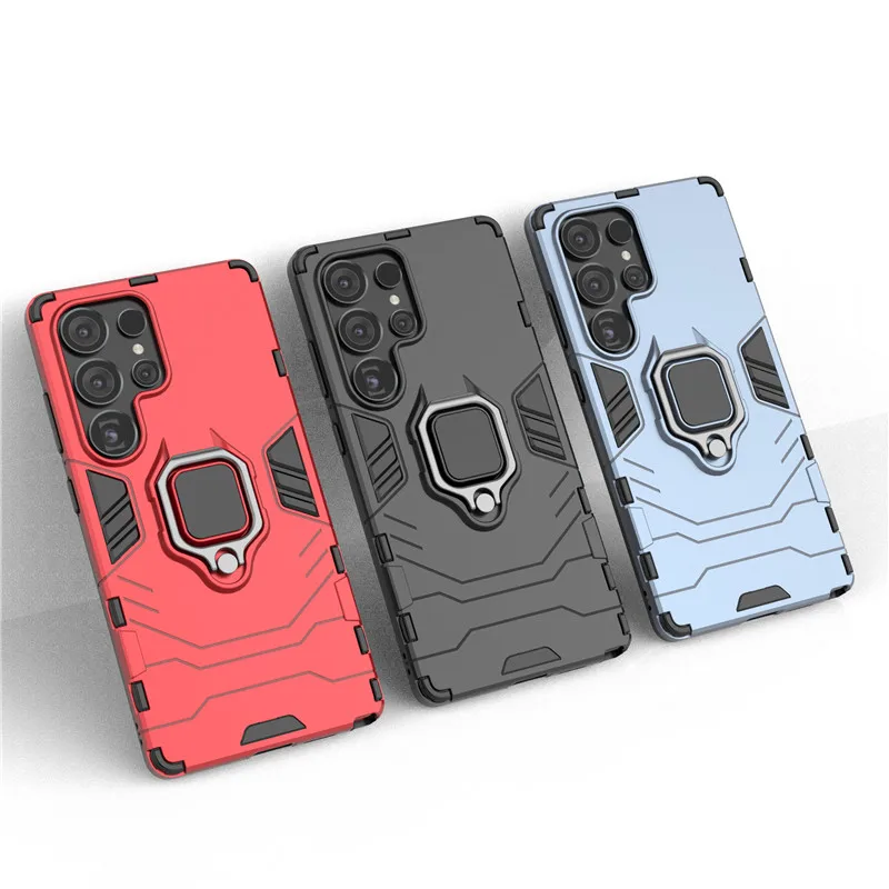 

For Samsung Galaxy S25 Ultra Case For Galaxy S25+ S25 Ultra Cover Shockproof Armor Hard PC Holder Silicone Bumper For S25 Ultra