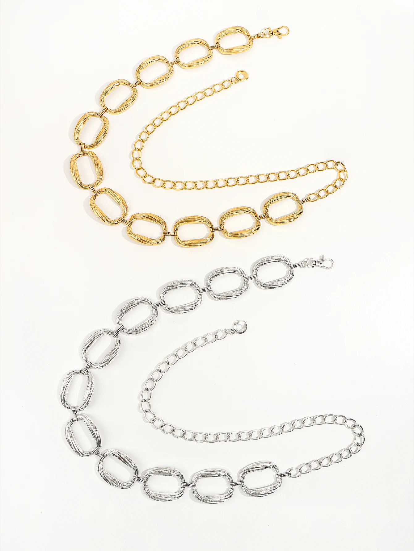 The new oval waist chain metal - Women Accessories Wholesale China ulasan dan harga