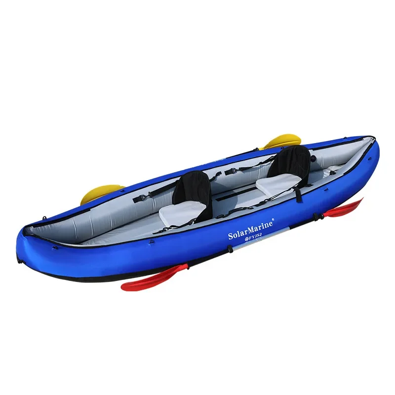 Inflatable Canoe Thickened Double Rubber Raft Folding Fishing Boat Kayak