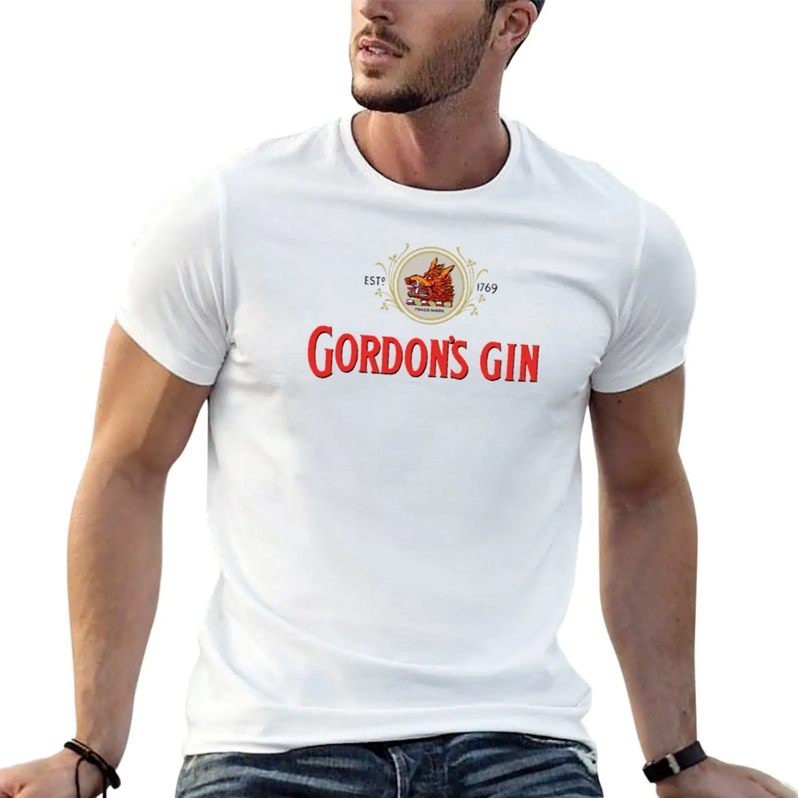 Camiseta London Dry Gin, camiseta de algodón para hombre, camiseta de algodón pesado, camisetas divertidas para hombre