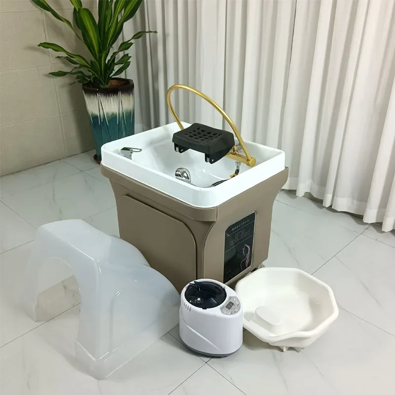 Mobile Shampoo Basin Beauty Salon Ear Cleaning Hair Care Center Health Water Circulation Head Treatment Fumigation Spa Machine