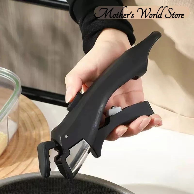 

Black Detachable Cookware Handle Universal Pot Handle Suitable For All Cookware Household Portable Kitchen Gadget 1PCS