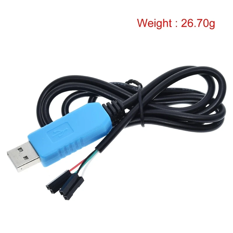 USB azul para porta serial download cabo, TTL, Módulo RS232, Atualização, PL2303TA, GL