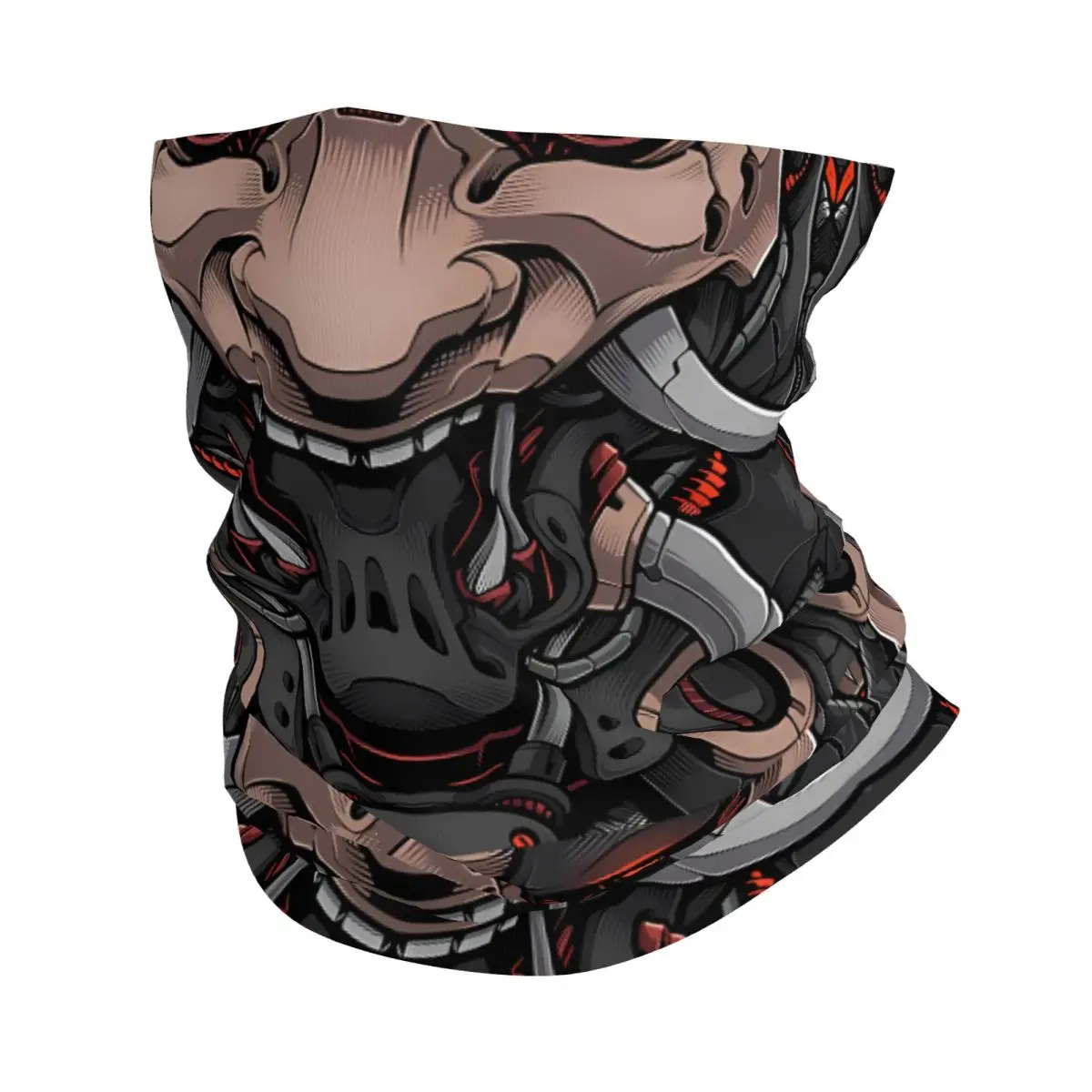 ONI MECHA Thin Wrap Scarf Bandana Neck Gaiter Face Cover Headband