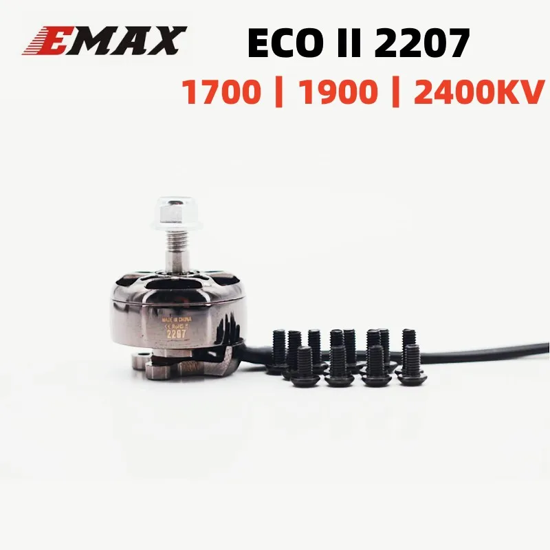 Moteur Brushless Emax ECO Series ECO II 2207 1700KV 1900KV 2400KV pour Drone FPV de Course Quadricoptère Pièces Détachées RC