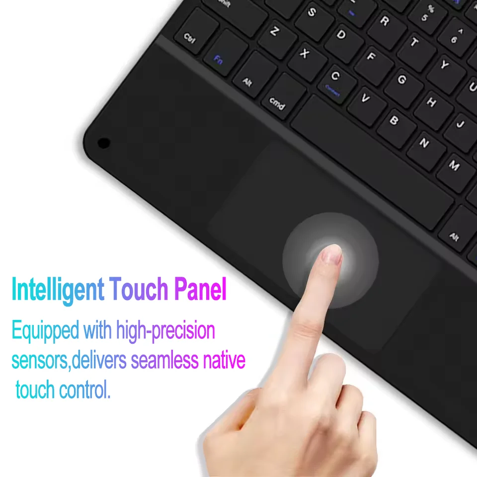 Wireless Trackpad Portable Keyboard for iPad Mini Air Pro iPhone Huawei Lenovo Samsung Smartphone Phone Tablet iOS Android image 5