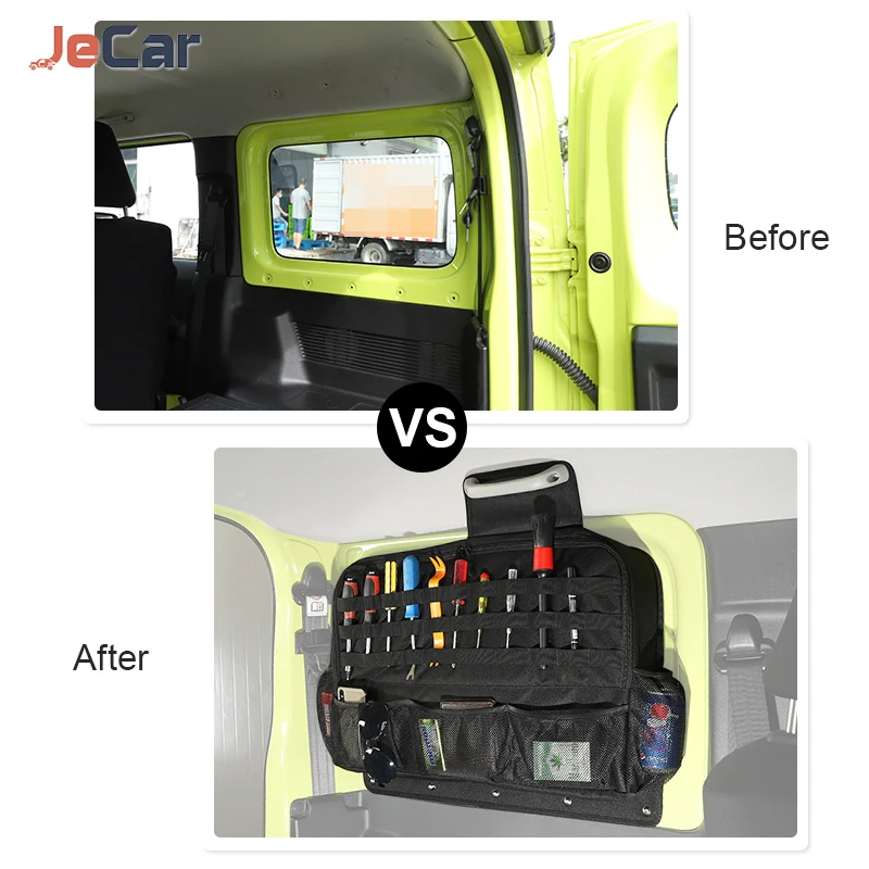 JeCar Car Storage Bag Trunk Side Bag Oxford Cloth Material Car Organizer For Suzuki Jimny 2019 Up Stowing TIdying Accessories