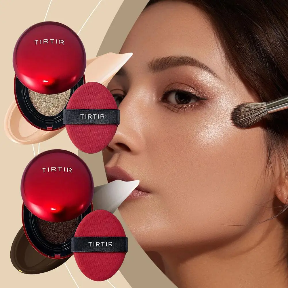 For TIRTIR Mask Fit Red Cushion Foundation Long-Lasting Lightweight Buildable Coverage Finish Korean Cushion Foundation NEW