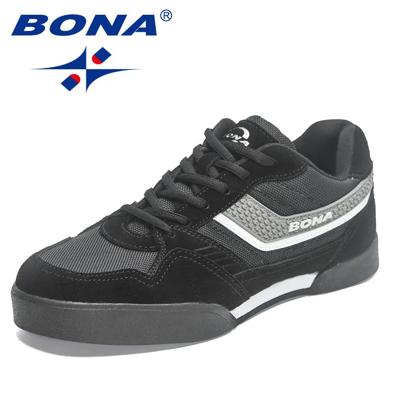 BONA 2023 New Designers Man Platform Casual Sneakers Classics Skateboarding Shoes Men High Quality Antiskid Walking Sport Shoes