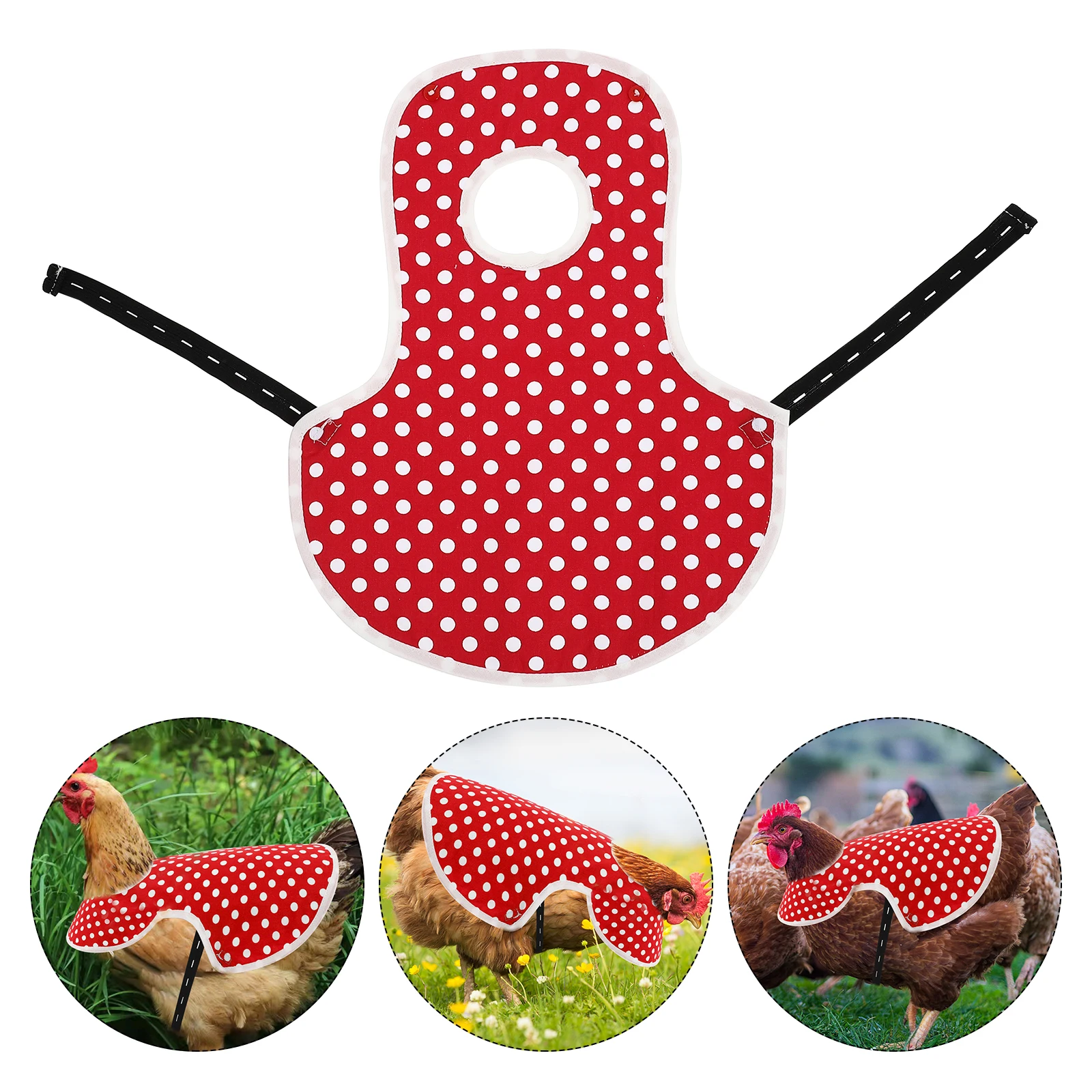 

Chicken Saddle Apron Cotton Protector Adjustable Elastic Poultry Mating Cover for Chickens Hen Protector