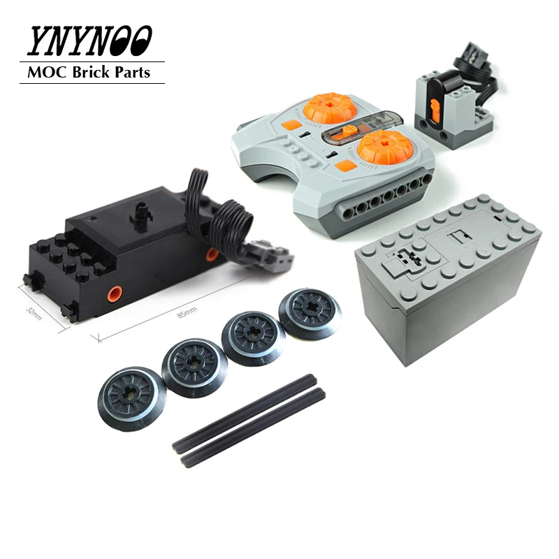 

High-Tech Parts 88002 Motors Multi Power Functions Tool Speed Control 8878 8884 57999 Train Wheels Building Blocks Model Sets