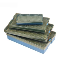 Bandeja de esterilización Autoclavable Dental/optálmico, instrumentos de enseñanza ortopédicos, caja de desinfección de silicona