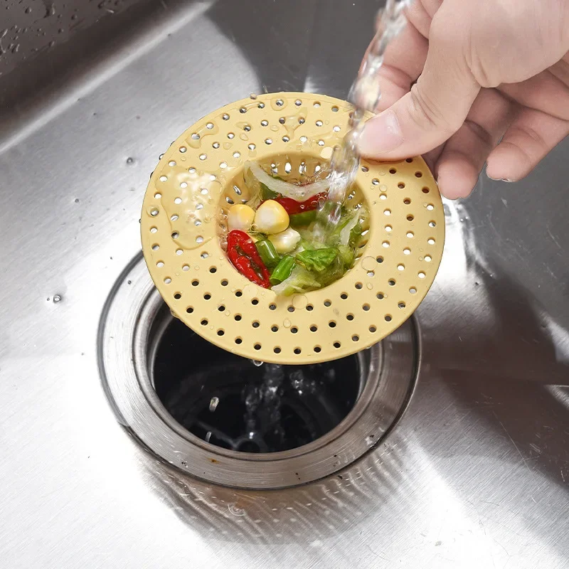 Kitchen Sink Filter Strainer Sewer Strainer Stopper Floor Drains Hair Catcher Waste Collector for Kitchen Bathroom Accessories
