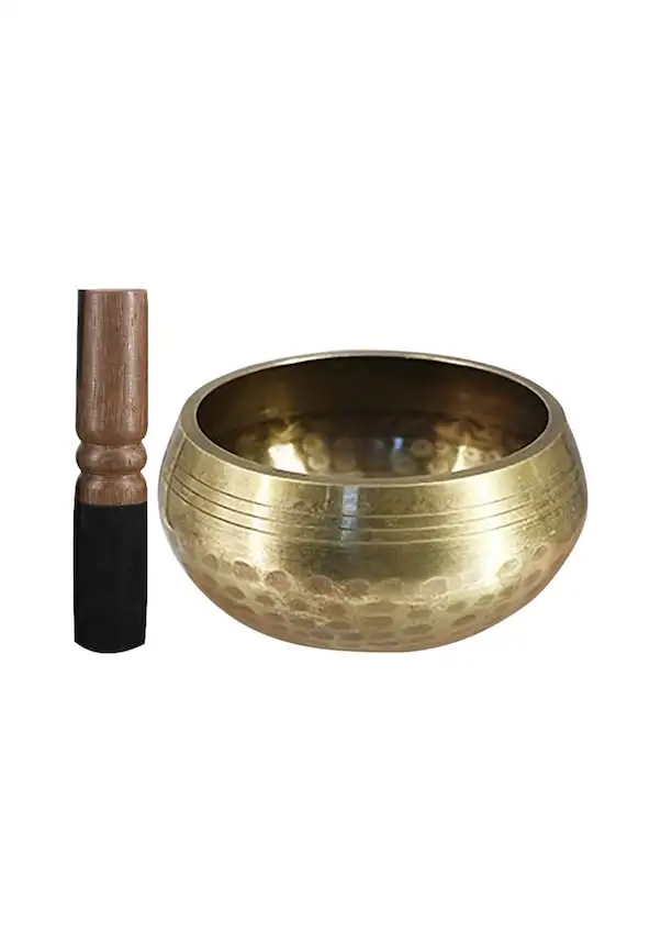 وعاء الصوت النيبالي براهما وعاء النحاس التبتي لشفاء التأمل العلاج الصوتي وعاء الغناء البوذي مع وعاء واحد و 1 #1