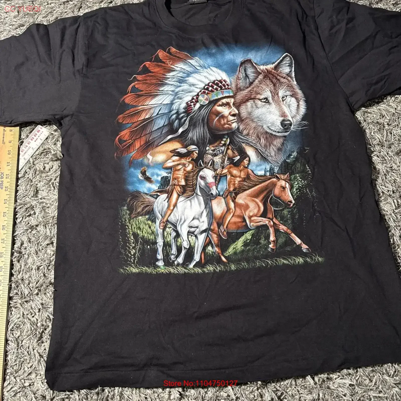 Rock Eagle Men s T shirt Sz XL Vintage Style Native New With Tags vintage Washed Breathable graphic streetwear designer clothes