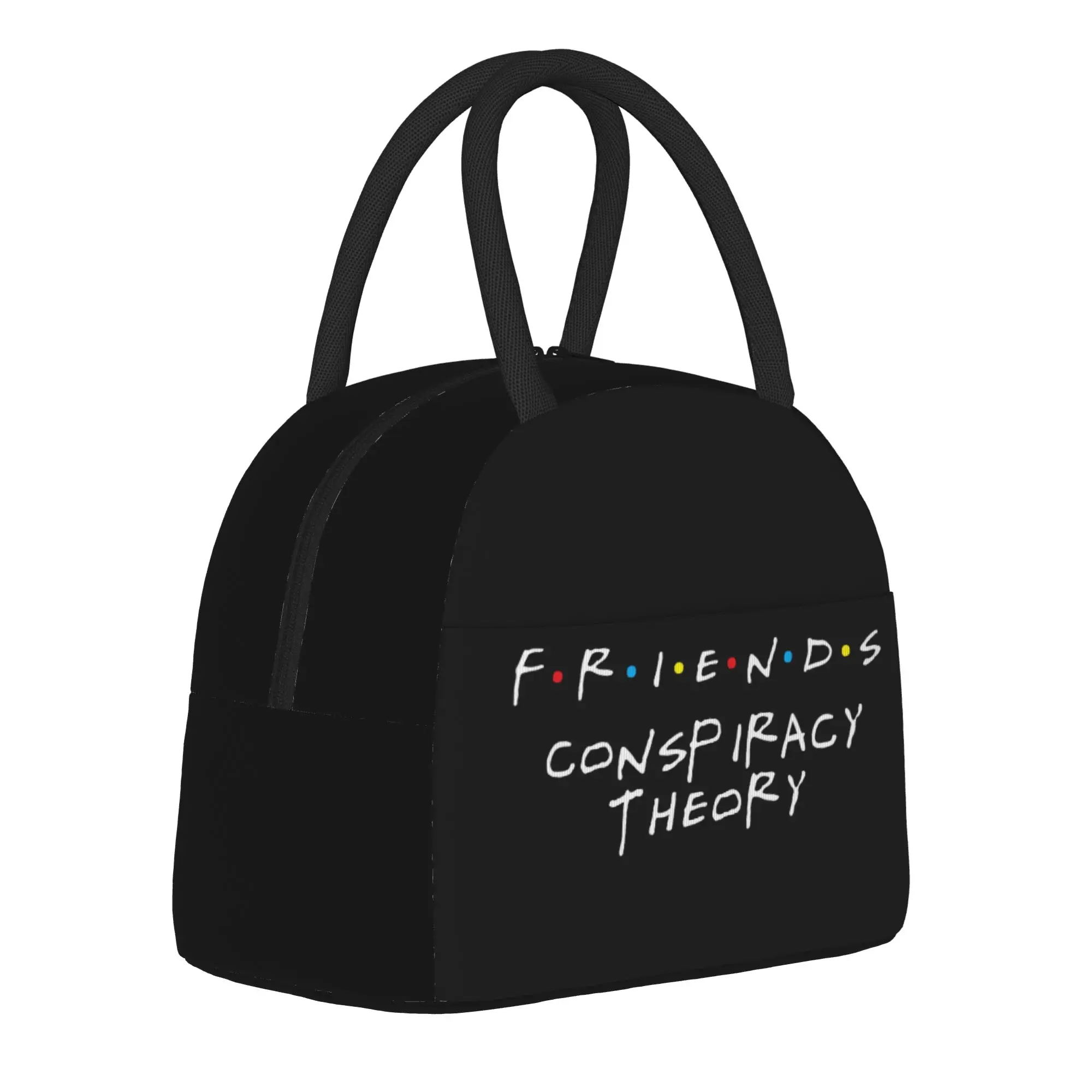 Friends TV Show Insulated Lunch Bag Leakproof Conspiracy Theory Meal Container Thermal Bag Tote Lunch Box Work  Outdoor