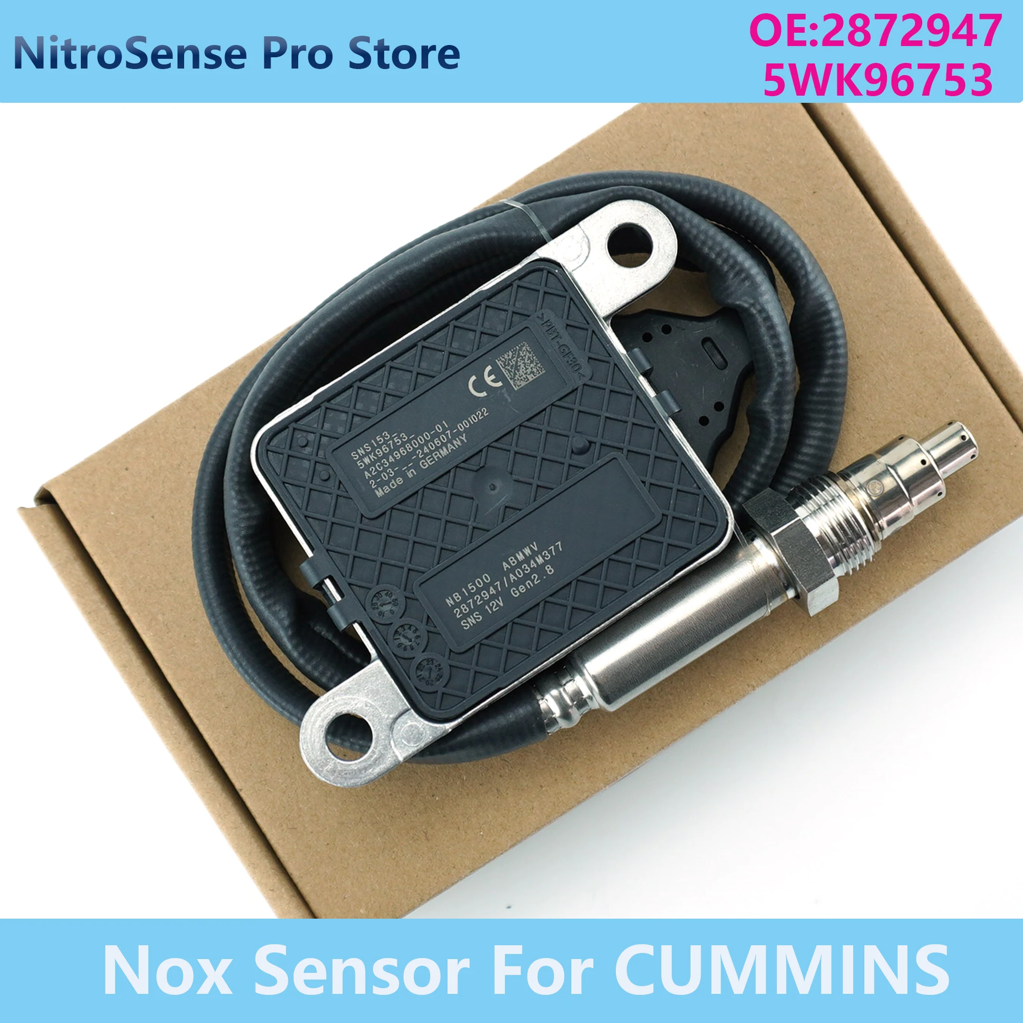 

2872947 5WK96753 5WK9 6753 Датчик оксида азота для FORD F-650 F-750 Cummins ISB 6.7L 2013-2015