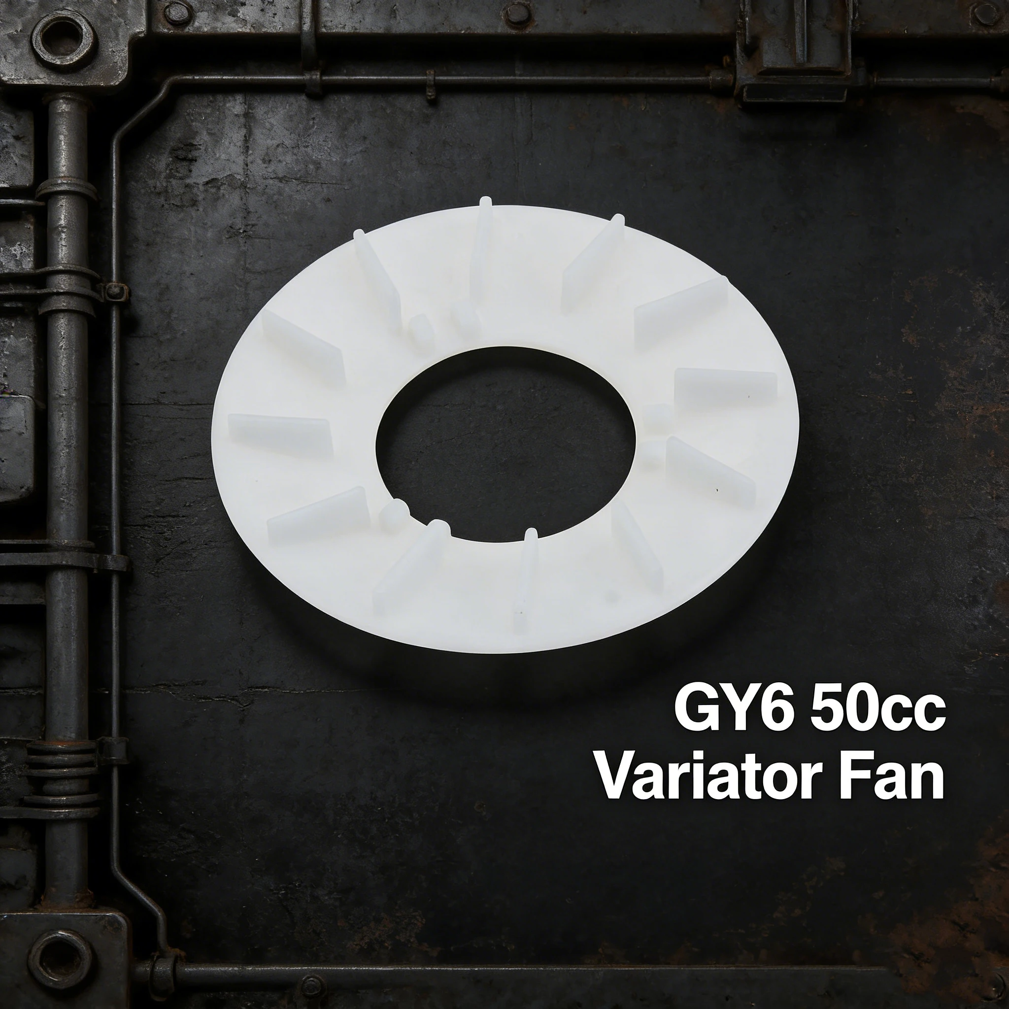 

MORTCH Spare Parts Original GY6 50cc Variator Fan Fit for 4-Stroke Scooters & Mopeds Compatible with 1P39QMB Engine