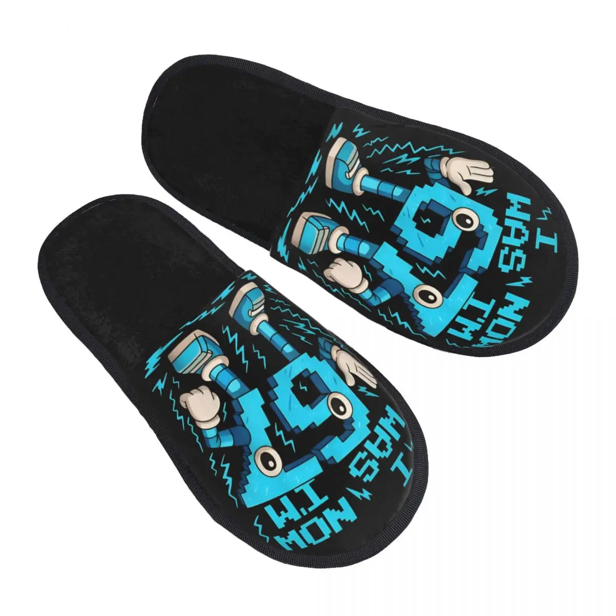 

I Was 6 Now I'm 7 Six Seven 7 67 Funny Bedroom Slippers with Memory Foam Slipper Gift for Unisex House Shoes with Anti-Skid Sole
