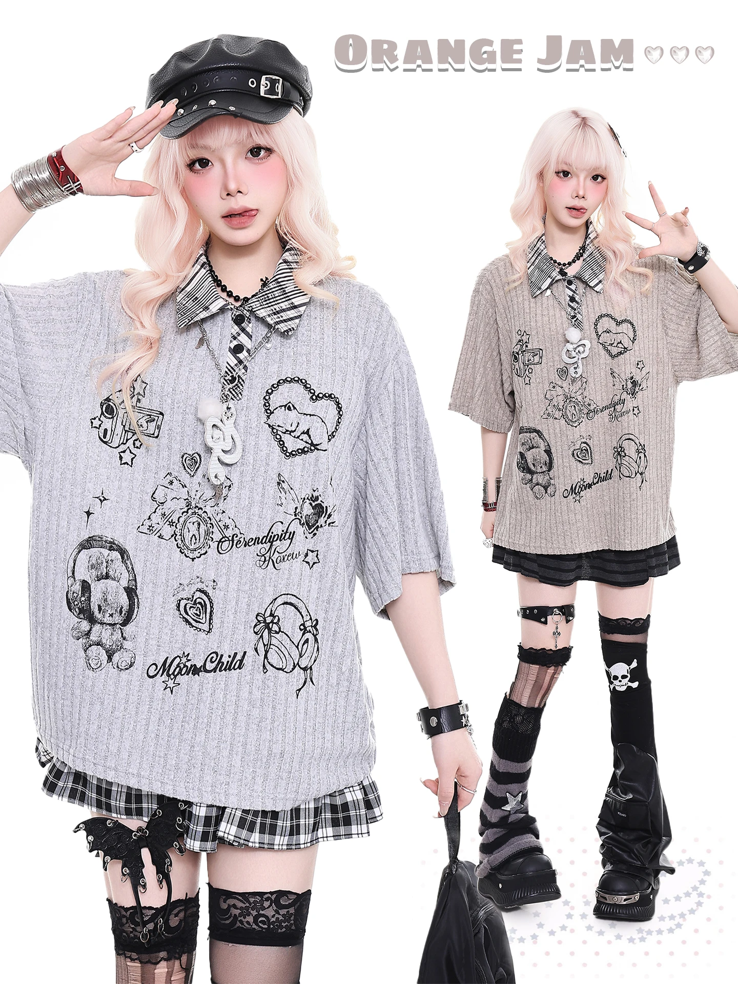 

Новая летняя женская свободная повседневная футболка с коротким рукавом, оранжевая, с мультяшным принтом, дышащая, удобная