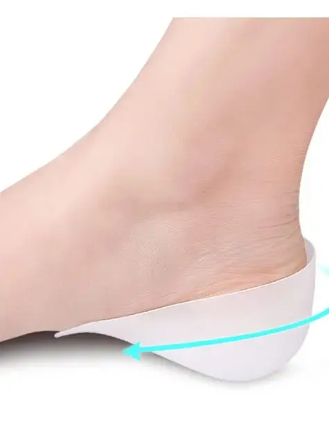 

1 пара невидимых силиконовых накладок для увеличения роста на 2-3 см, подушечек для пяток, поддержки свода стопы, амортизирующих стельок для пяток